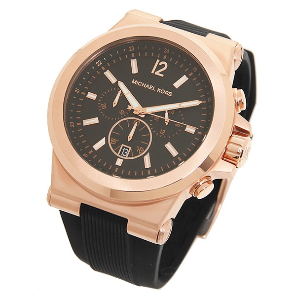 Authentic Original Michael Kors Men's Dylan Black Dial Chronograph Rubber  Silicone Watch MK8184 | Shopee Malaysia