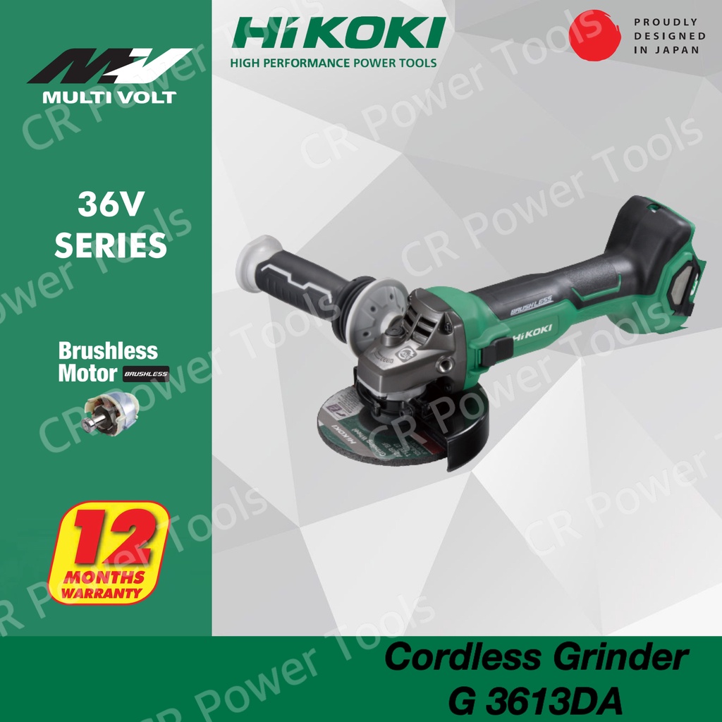 HIKOKI CORDLESS GRINDER G3613DA 36V SOLO/SET | Shopee Malaysia