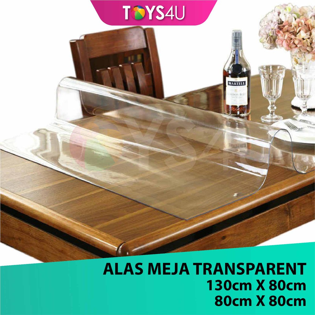 Alas meja Lutsinar Transparent Table Cloth Tebal Thick 2mm 