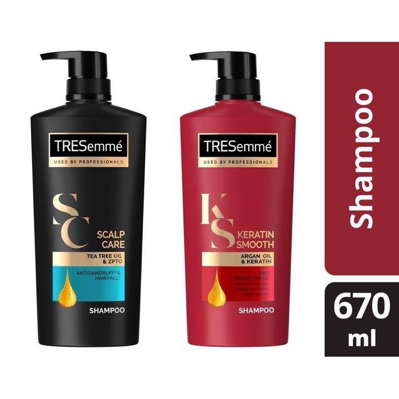 Tresemme Haircare Shampoo Conditioner Keratin Smooth Scalp Care Hair Fall Control Total Saloon Detox Spray 670ml 340ml Shopee Malaysia