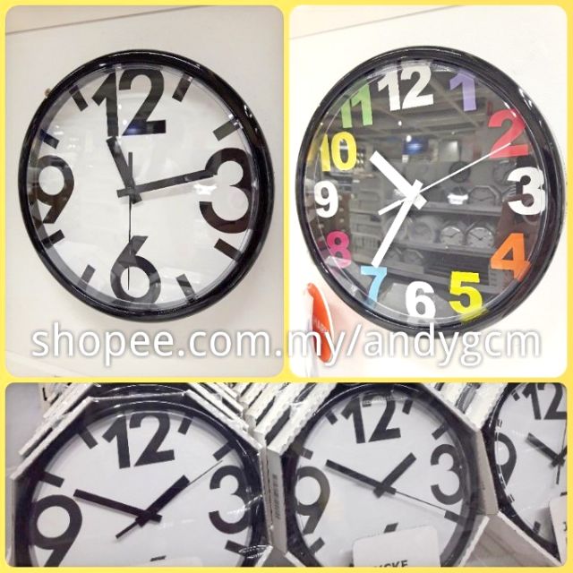 IKEA Jycke Wall Clock Shopee Malaysia