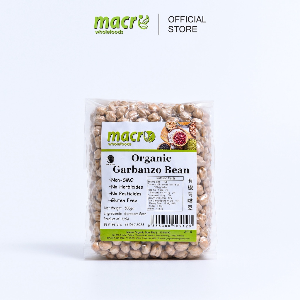 Macro Wholefoods Organic Garbanzo Bean (500g) Shopee Malaysia