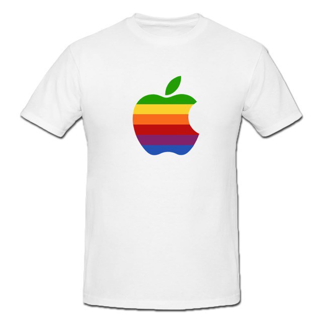 apple logo tee shirt