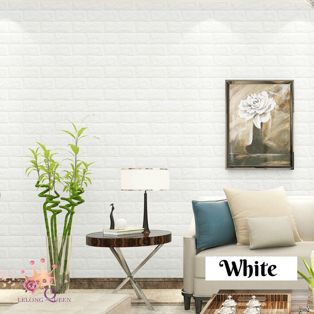 3d Wallpaper Wall Sticker Home Decor Diy Brick Stone 70x77cm Ready Stock Lq 0048 Shopee Malaysia