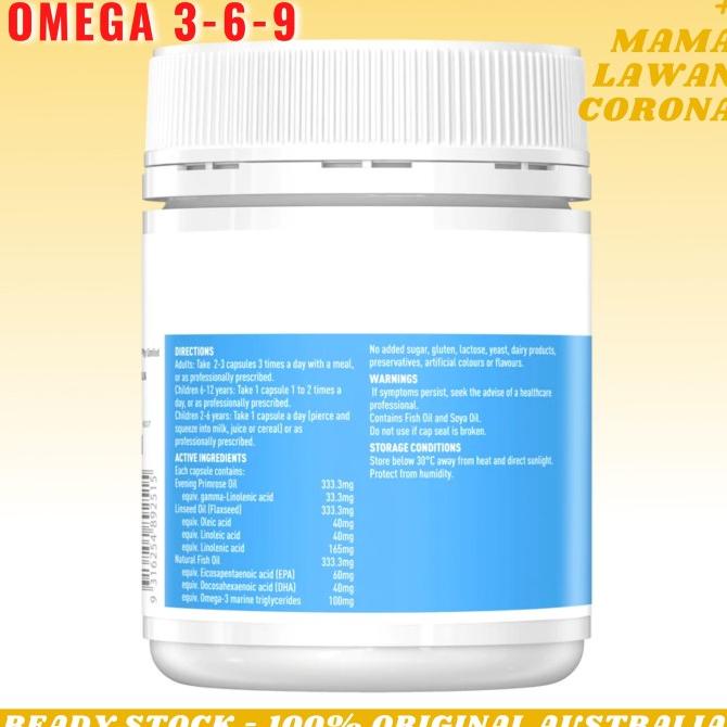 Healthy Care Ultimate Omega 369 200 Capsules Omega 369 (AUSTRALIA) Shopee Malaysia