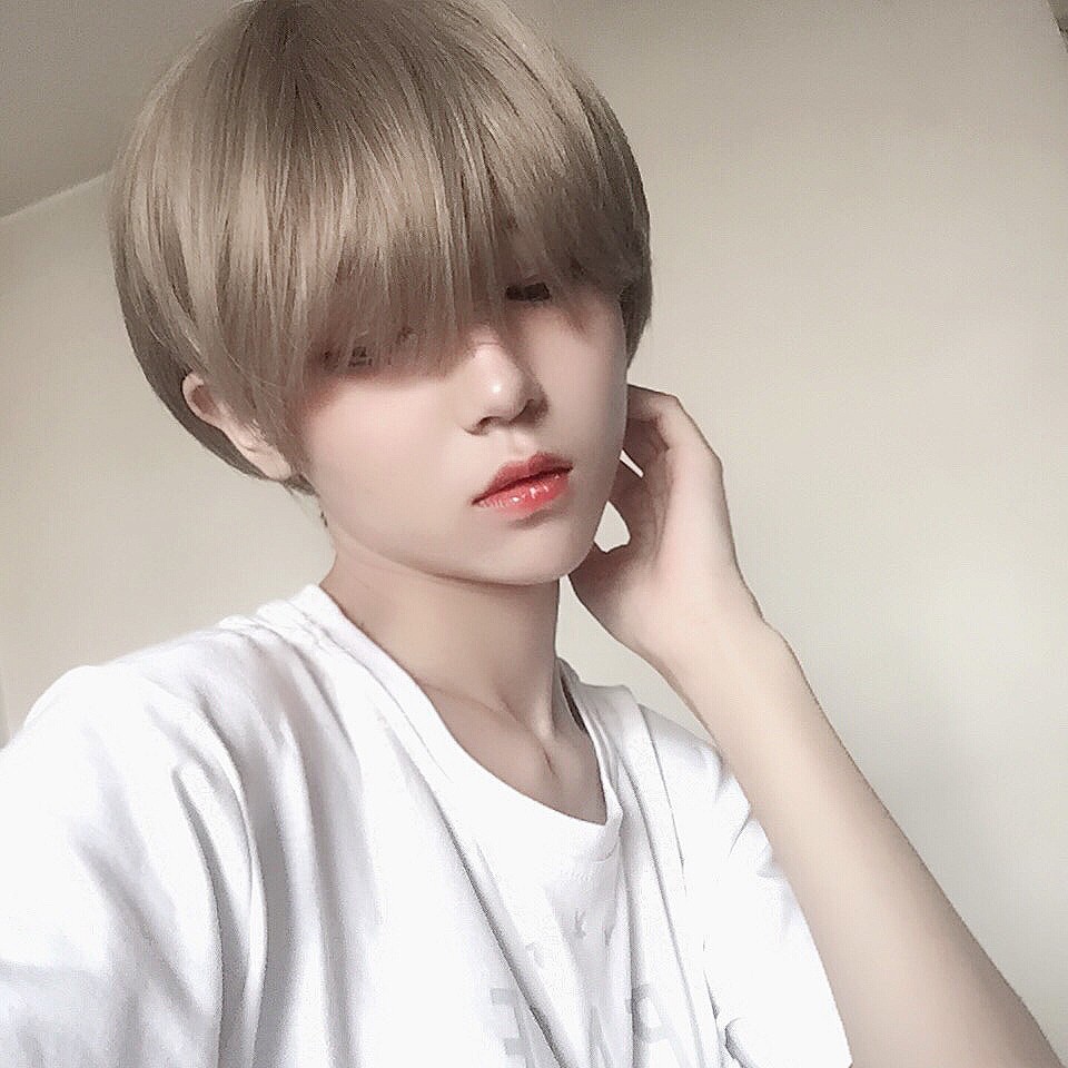 Fashion Wigs Wig Female Male Handsome Face Fixed Inclined Bang