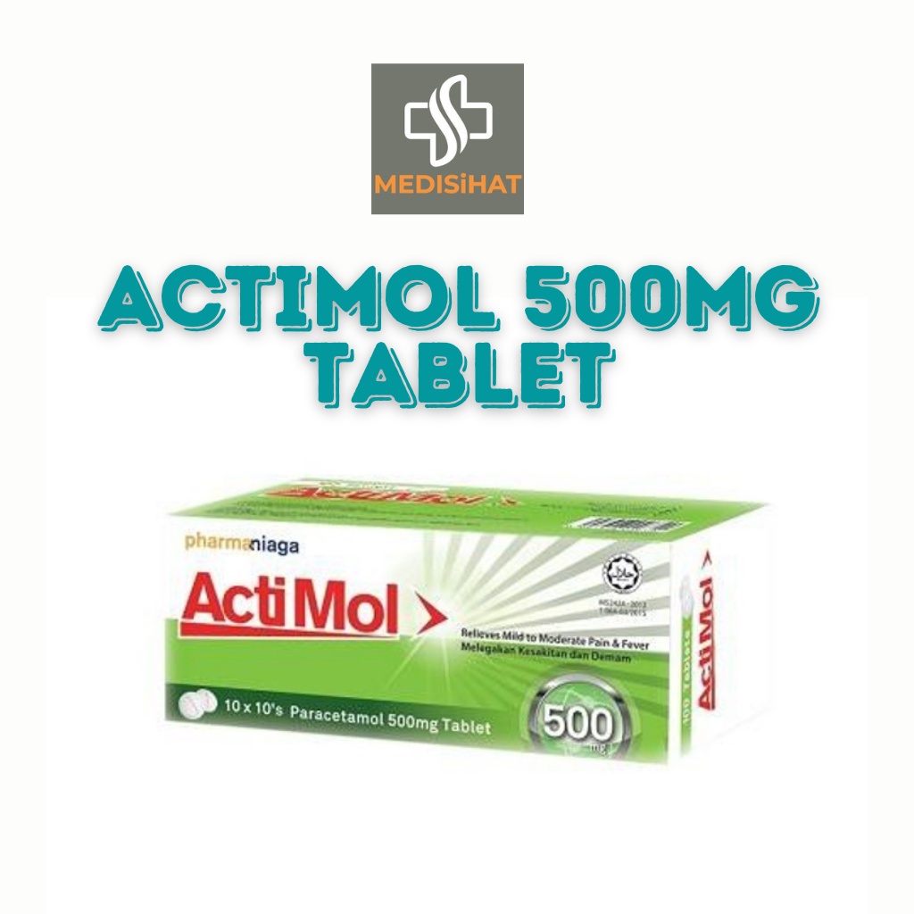 Actimol Paracetamol 500mg Tablet | Shopee Malaysia