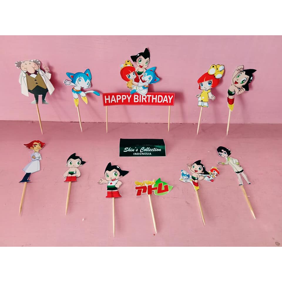 Cake Topper Go Astro Boy Go 1set Contents 11 Pcs Cake Topper Go Astro Boy Go 1set Isi 11 Pcs Shopee Malaysia