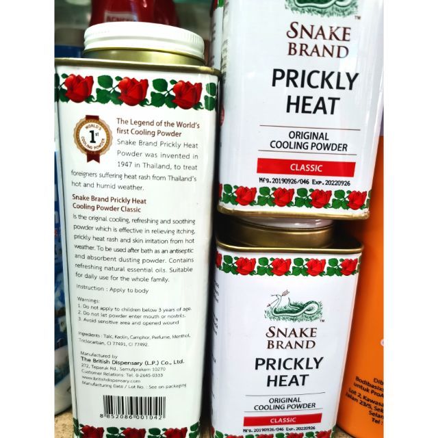 Snake Brand Original Cooling Powder Bedak Sejuk Cap Ular Shopee Malaysia