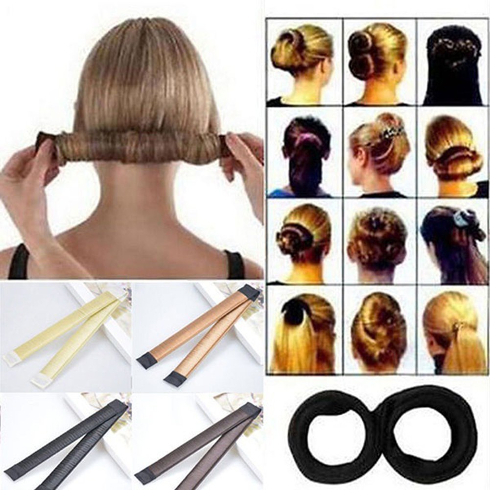Women Fashion Diy Hair Donuts Bubble Twisted Magic Plate Hair
