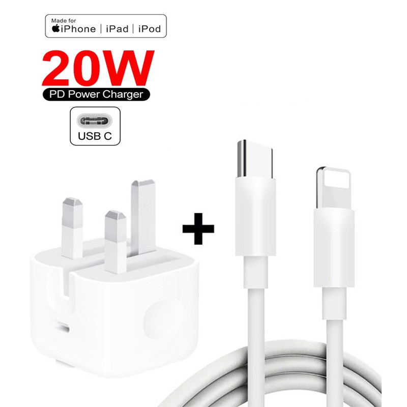 w Pd Travel Wall Charger Usb Adapter Fast Charging Adapter Apple Charger For Iphone Se 12 Pro Max 11 Pro Max 8 7 6 6s Plus Xs Max Xr X Ipad Airpods Pro 18w Usb C Power Adapter Shopee Malaysia