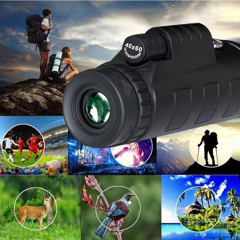40X60 Monocular Telescope HD Dual Focus Optical Zoom Scope Day Night Vision Shopee Malaysia