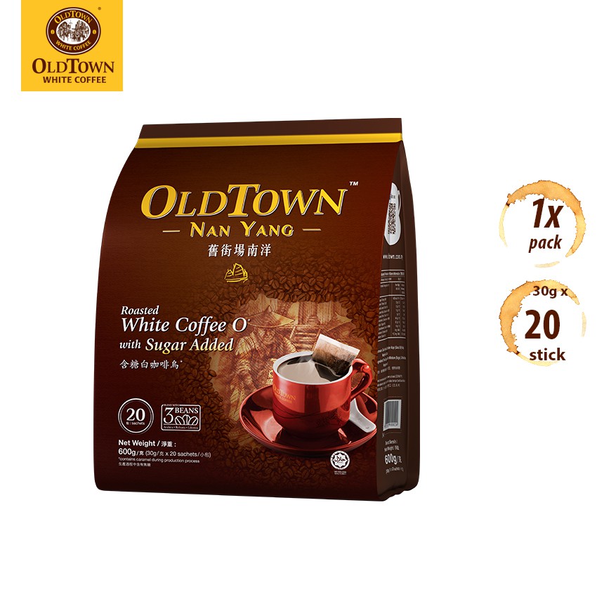 Oldtown Nan Yang Roasted White Coffee O Kopi O Kosong Sugar Added 20 Sachets X 1 Pack Shopee Malaysia