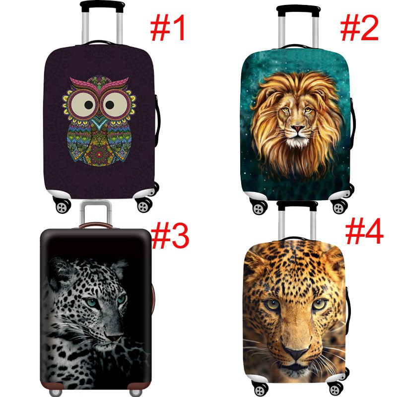 tiger print suitcase