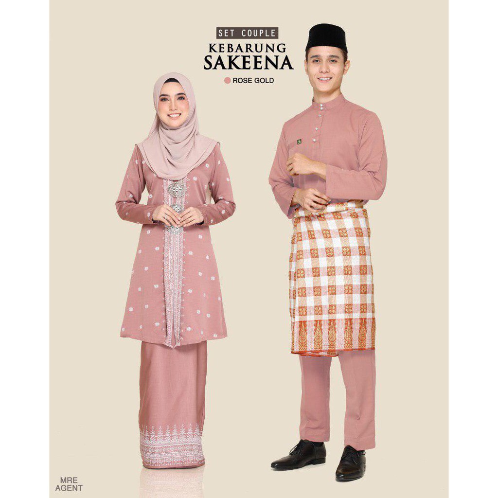  KEBARUNG  SAKEENA DAN BAJU  MELAYU ROSE GOLD  Shopee 