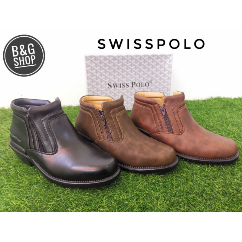 Original Swiss Polo Signature Casual Boots SP1588(black)/SP1586(khaki/brown)