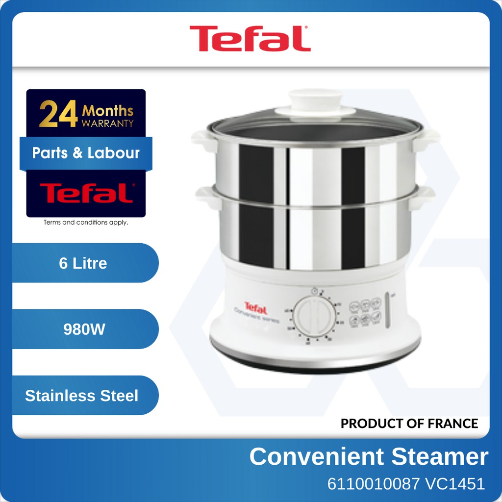 TEFAL Stainless Steel Food Steamer VC1451 Shopee Malaysia