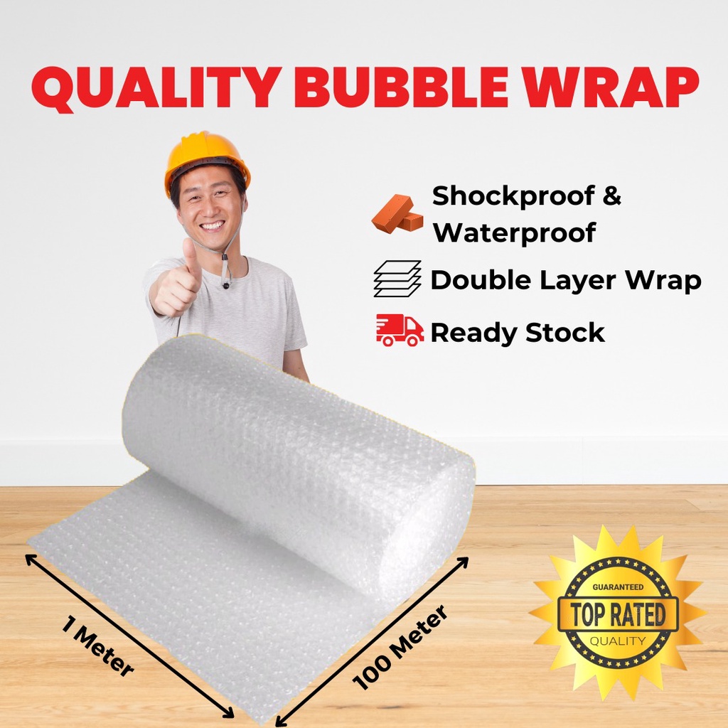 Bubble Wrap packaging Industry double layer grade ( 1 meter height x 1 ...