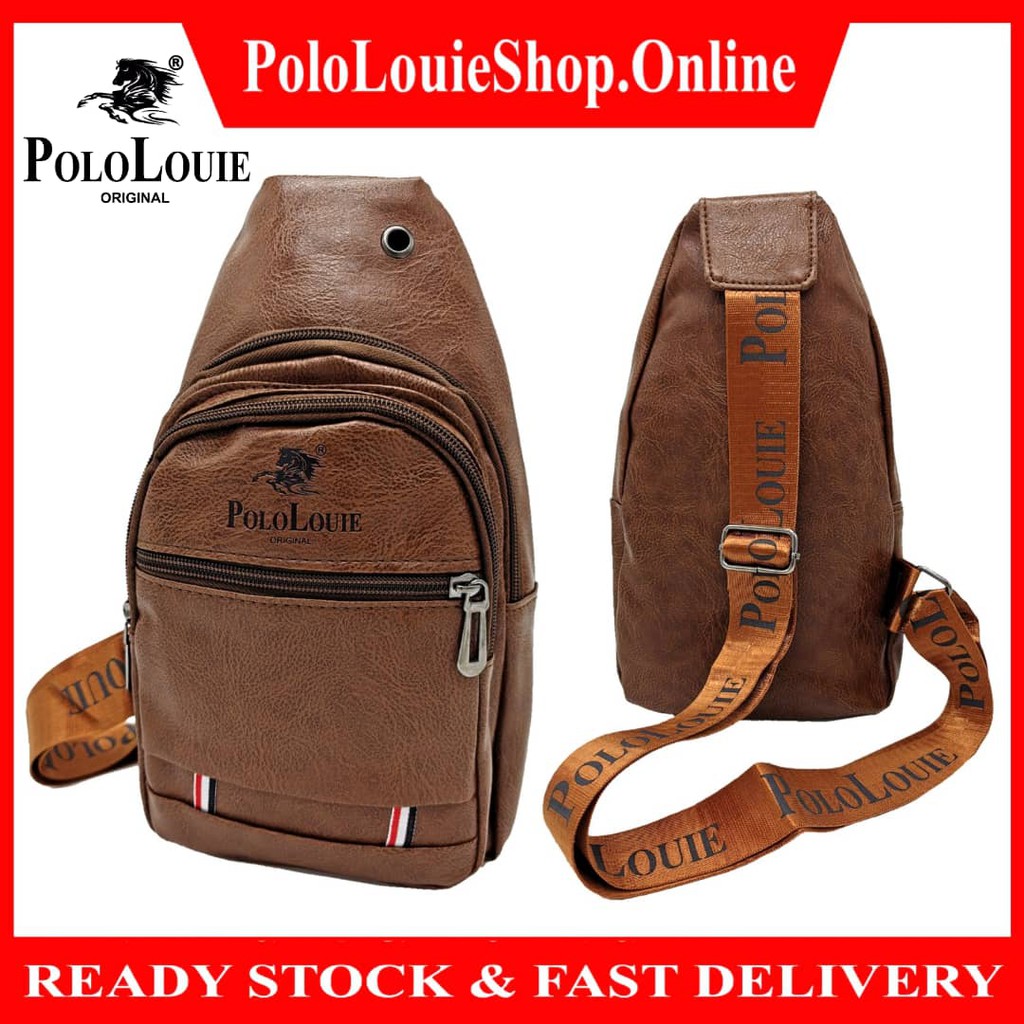 New Original Polo Louie Men&#39;s Korean Chest Bag Shoulder Bag Sling Bag Cross Body Pack | Shopee ...