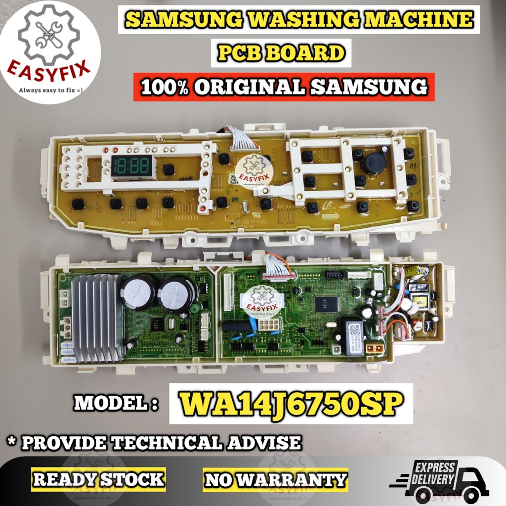 ORIGINAL SAMSUNG!! WA14J6750SP SAMSUNG WASHING MACHINE PCB BOARD BOARD ...