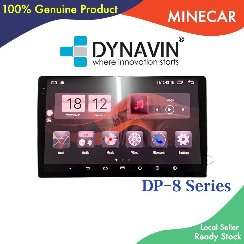 DYNAVIN DP8 SERIES 360 CAR SURROUND SYSTEM WITH 2K QLED SCREEN 8GB