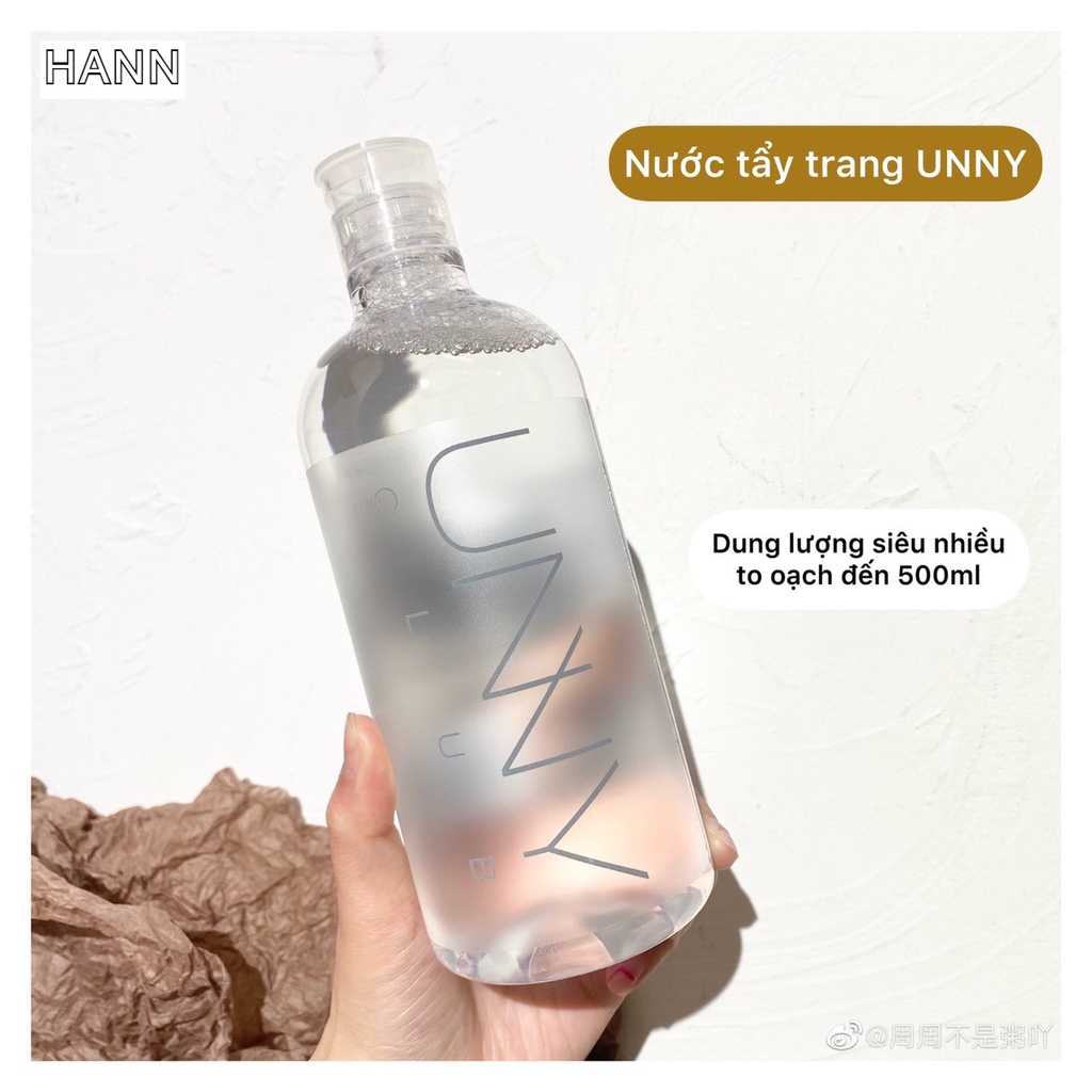 Unny Makeup Remover Gentle Deep Cleansing For Skin 500ml (Chinese Version) Shopee Malaysia