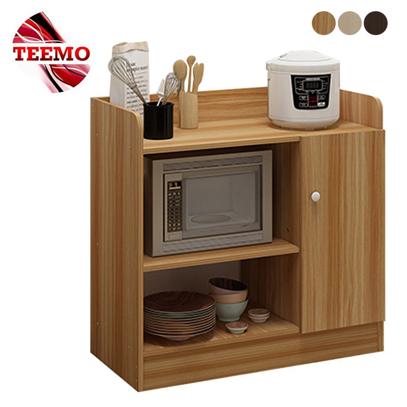 Ready Stock Teemo Wooden Oven Rack Kitchen Shelving Microwave