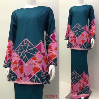 Nayla Z Baju  Kurung Floral Design  Long sleeve Lengan  