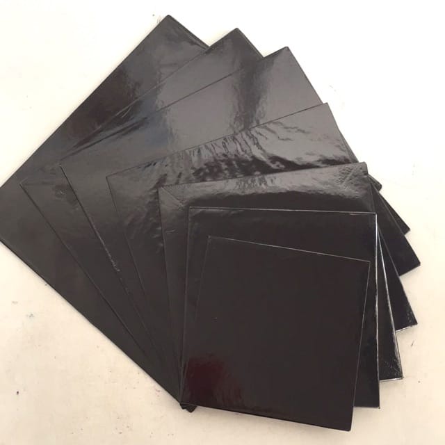 Black Cake Board (Square)/Kek Board Berwarna Hitam (Segi Empat