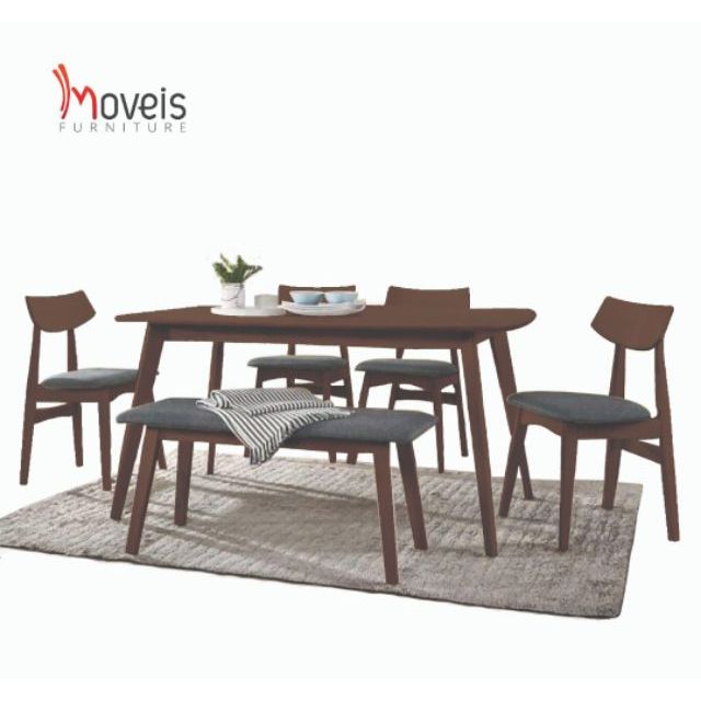 IKEA DINING SET 1+4+BENCH #READY STOCK | Shopee Malaysia