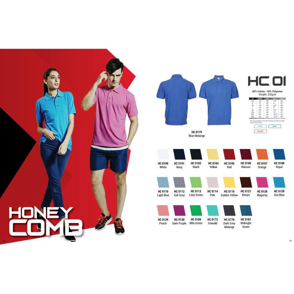 HC01-Unisex Polo Tee shirt 