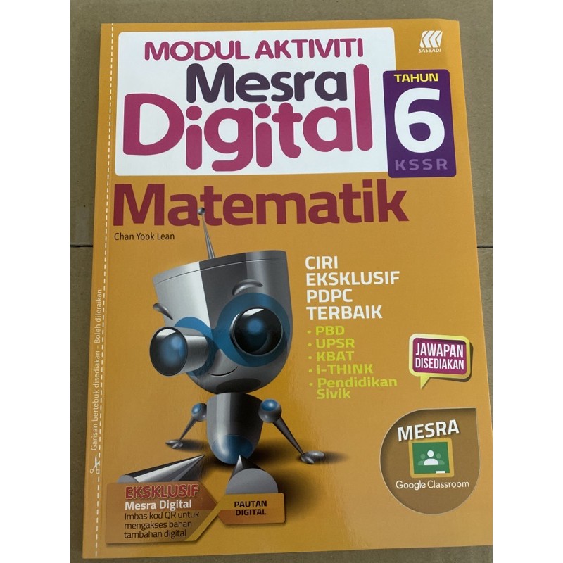 Free Gift Exercise Book Buku Latihan Modul Aktiviti Mesra Digital Matematik Tahun 6 Excercise Book Mathematic Standard 6 Shopee Malaysia