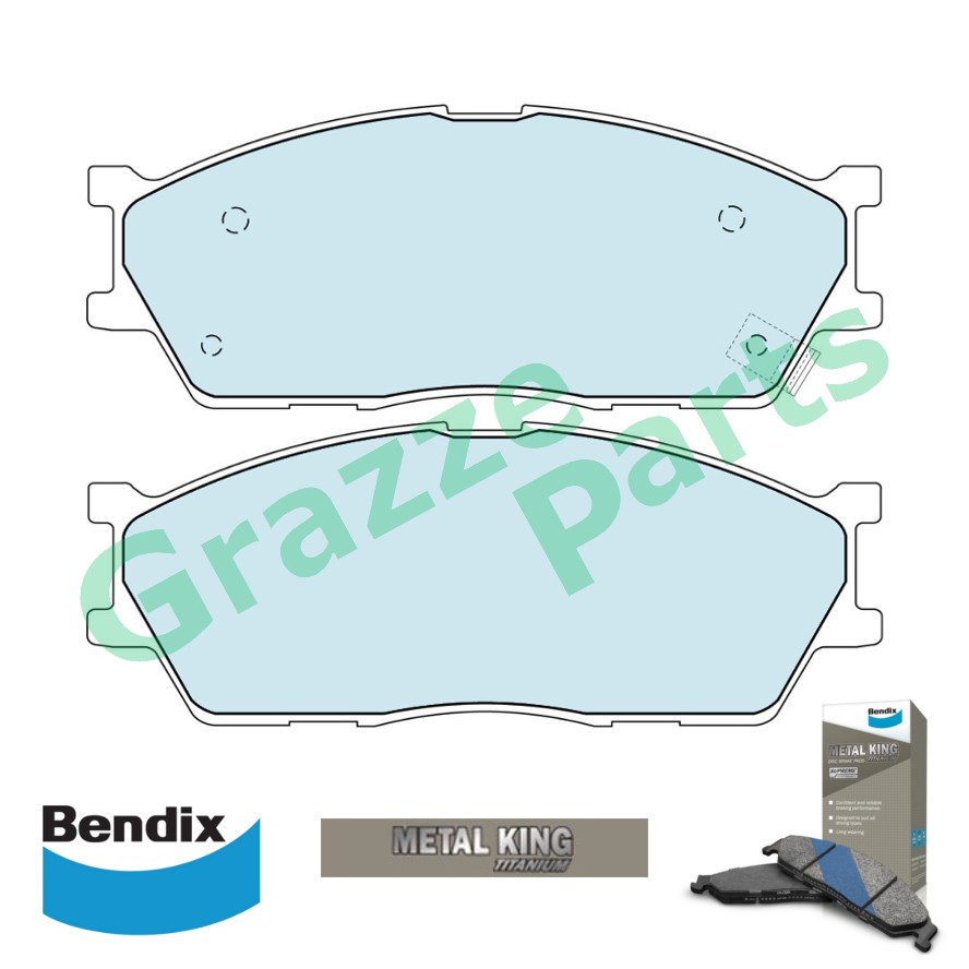 Bendix Metal Disc Brake Pad Front DB1805 - Kia Carens Rio 