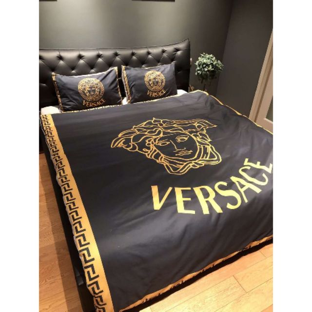 Luxury Fashion Style Bedsheet Sets Versace 1 Shopee Malaysia