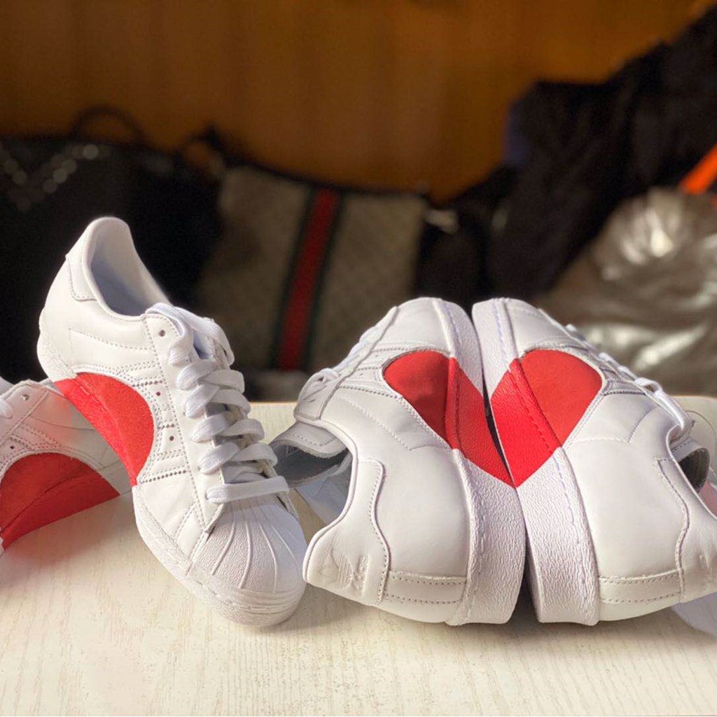 adidas heart sneakers