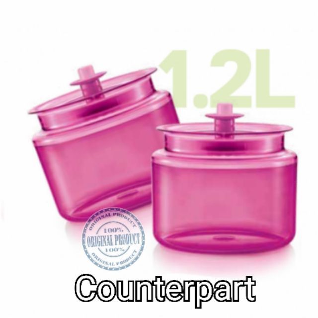 🔥In Stock🔥Tupperware counterpart 1.2L ( New Color - Pink)