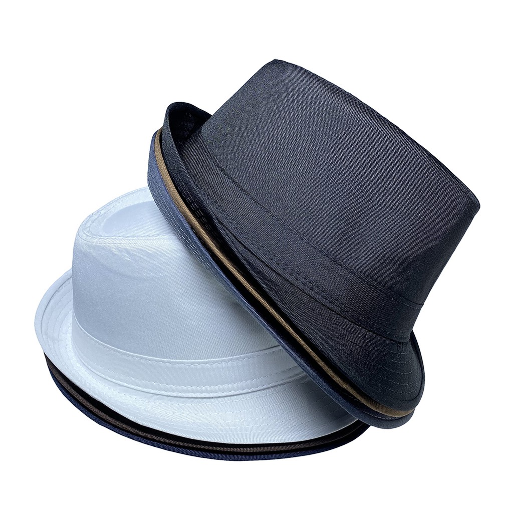 Women Men Fedora Hat Jazz Short Brim Panama Sun Hats