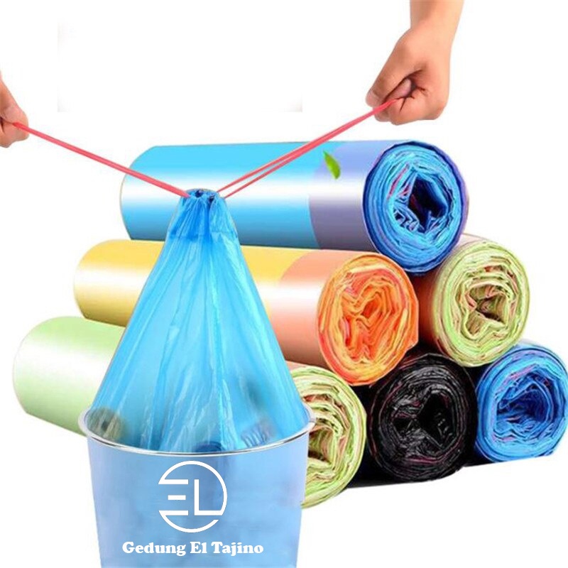 Rubbish Bag With String Home Garbage Bags 45cm X 50cm Office Cleaning ...