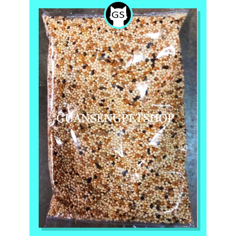 Buy Sambau Campur Makanan Burung Merbok Terkukur Baji Sekoi 鸟饲料 白子 1kg Ready Stock Seetracker Malaysia