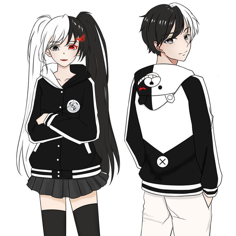 anime girl black hoodie