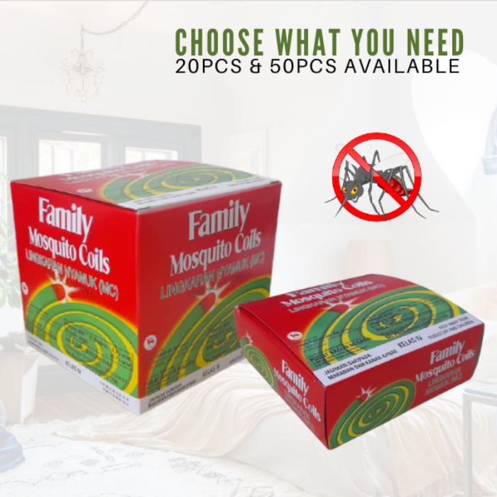 Family Mosquito Repellent Green Coil Mosquito Killer 20 PCS 50 PCS Coil