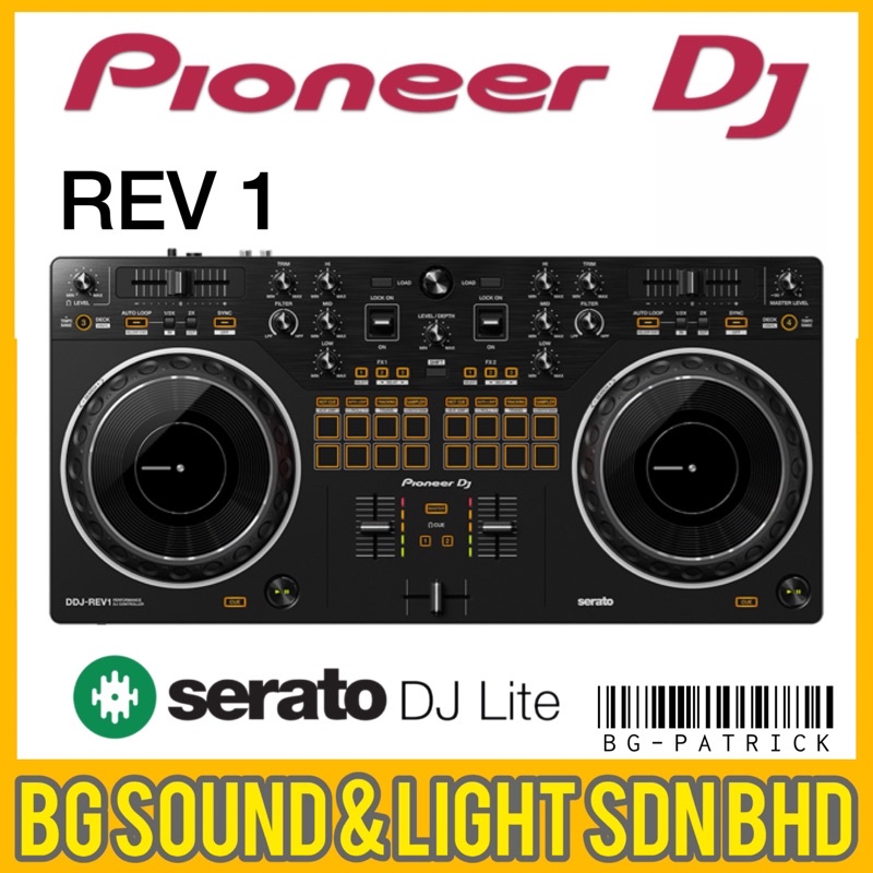 PIONEER DDJ-REV1 Scratch-style 2-channel DJ controller for Serato DJ ...