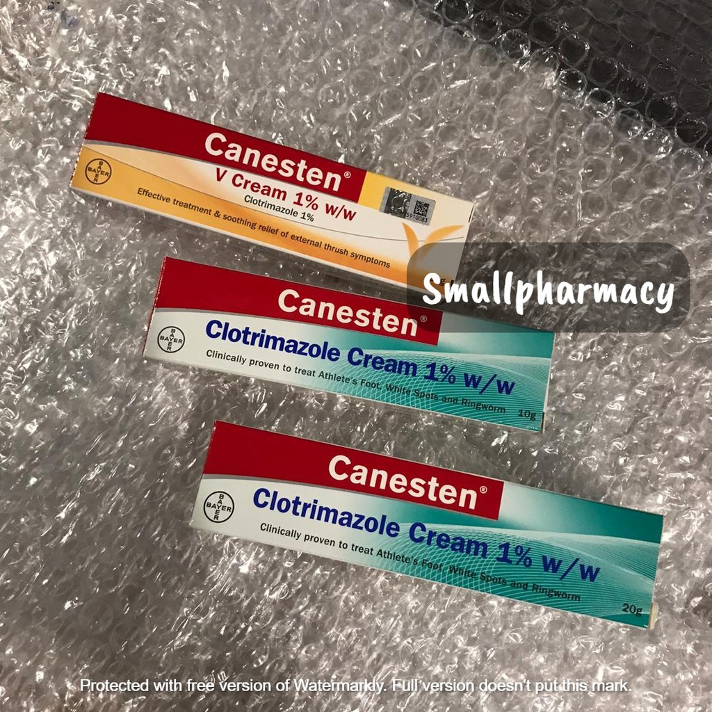 Canesten 1% V Cream 10g / Canesten Clotrimazole Cream 1% 10g or 20g