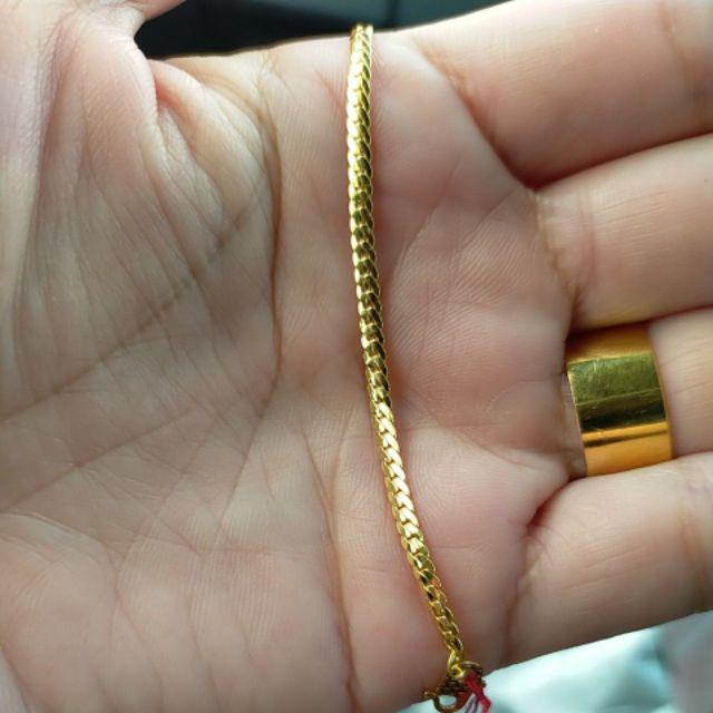 Wing Sing 916 Gelang Rantai Tangan Kulit Ular Emas 916 Wing Sing 916 Gelang Rantai Tangan Kulit Ular Emas 916