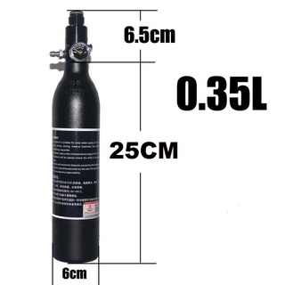 4500psi Tank 0.3L Air Bottle Black For Paintball PCP M18x1.5 Valve Regulator UK 