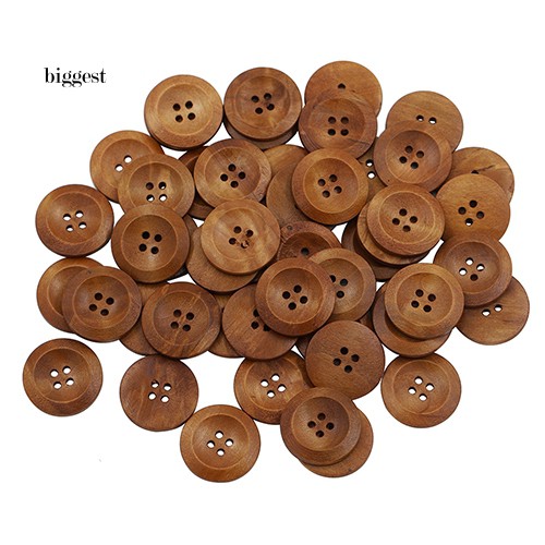 wooden sewing buttons