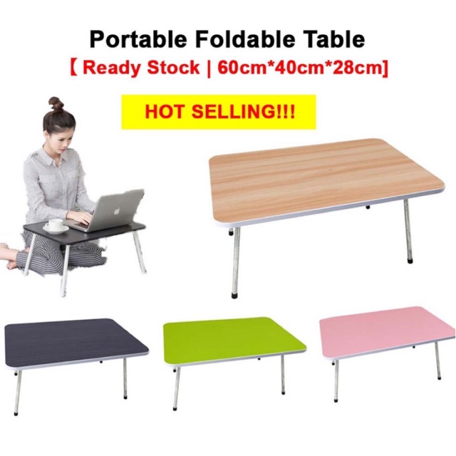 MEJA LAPTOP MEJA MURAH MEJA LIPAT PORTABLE FOLDABLE TABLE MEJA STUDY STUDY  TABLE HOME STORAGE MEJA TV DINNER TABLE | Shopee Malaysia