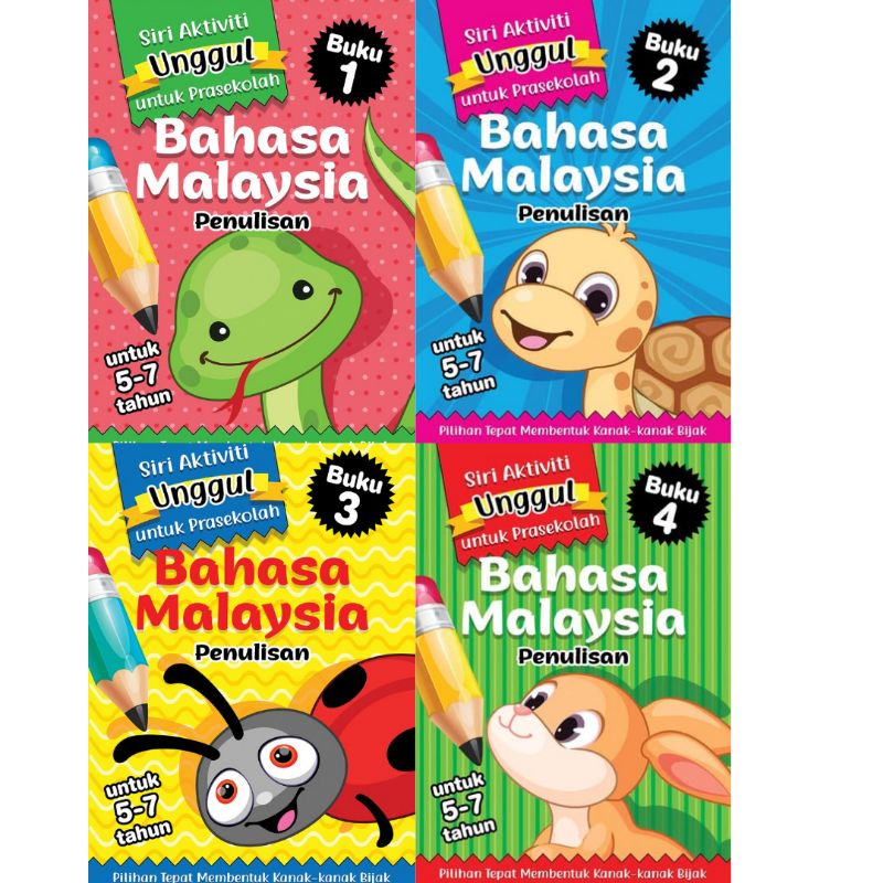 Buku Prasekolah Bahasa Malaysia Penulisan Bahasa Melayu Jom Tulis Buku Aktiviti Prasekolah Preschool Book Buku Menulis Shopee Malaysia