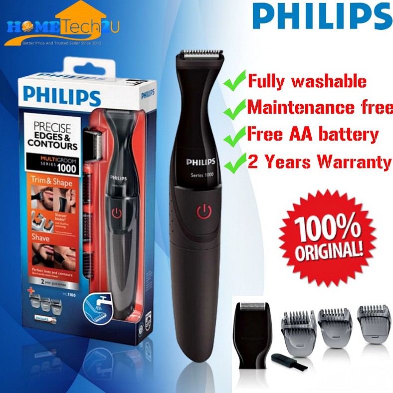 philips battery trimmer