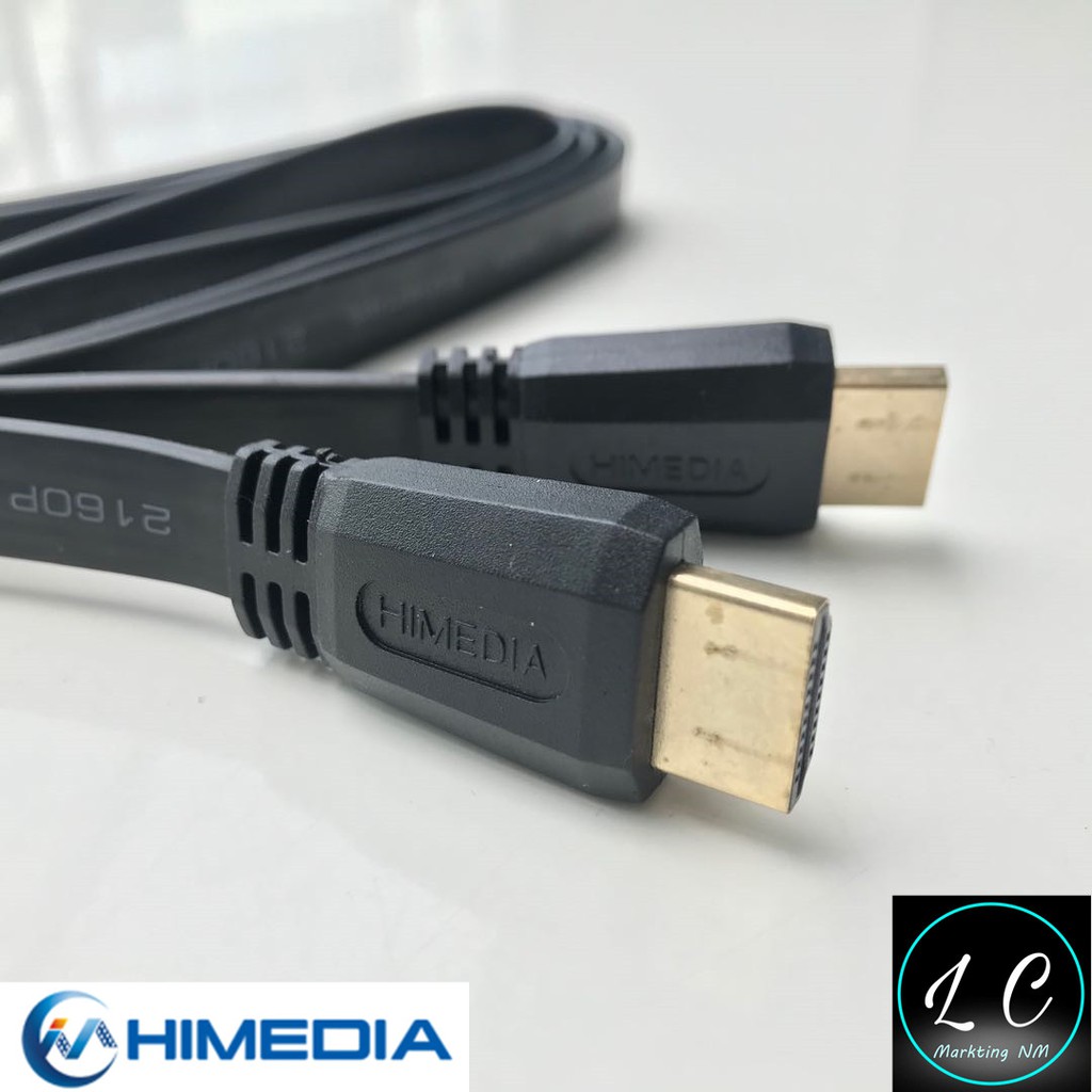Himedia Original 2.0 High speed 4k 3D gold plated Flat HDMI Cable 1M